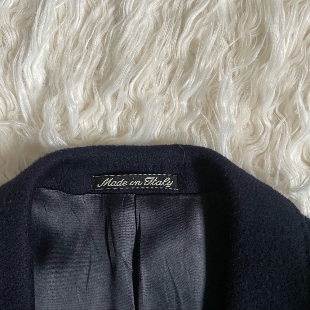 Giorgio Armani men Navy Blue + 80%Wool 20% Cashmere Coat, Sz 38 Italy - Picture 4 of 15